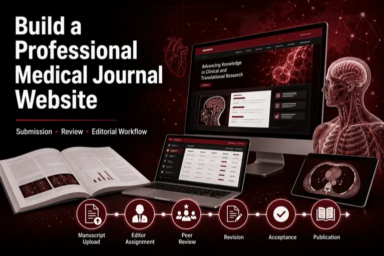 How to Build a Professional Medical Journal Website with Manuscript Submission and Editorial Workflow